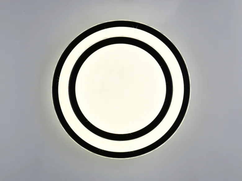 LED Deckenleuchte DIMA in Schwarz mit Sternenhimmel Effekt, Ø 39cm