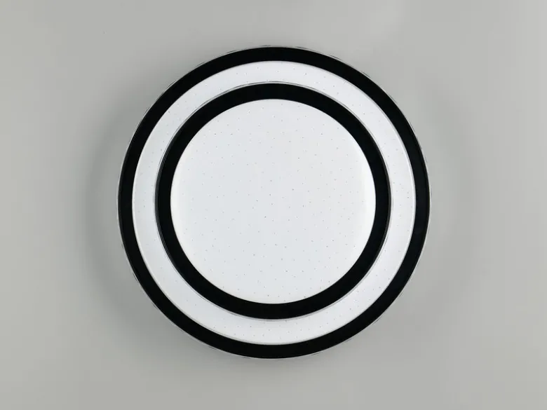 LED Deckenleuchte DIMA in Schwarz mit Sternenhimmel Effekt, Ø 39cm
