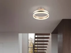 LED Deckenleuchte DIOS dimmbar, Lichttemperatur einstellbar, Silber Ø 40cm