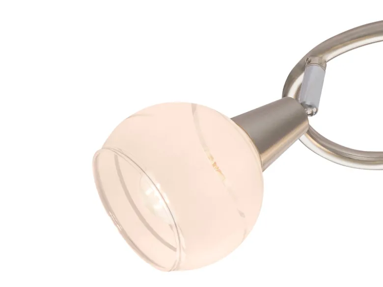 LED Deckenleuchte ELLIOTT 3-flammig, Glasschirme satiniert, Ø 39cm