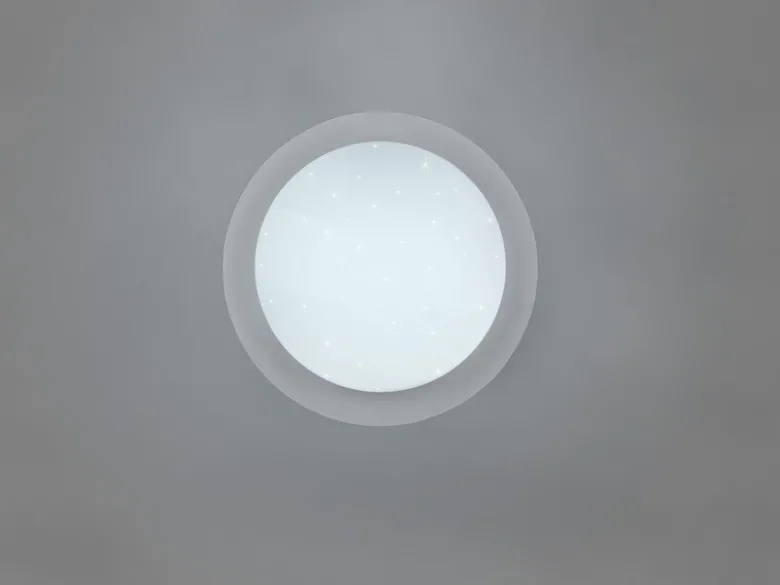 LED Deckenleuchte 2er Set Fernbedienung dimmbar Sternenhimmel Farbwechsel, Ø35cm