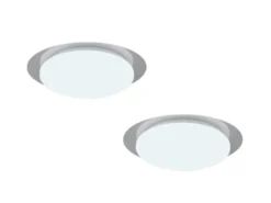 LED Deckenleuchte 2er Set Fernbedienung dimmbar Sternenhimmel Farbwechsel, Ø35cm