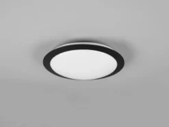LED Deckenleuchte 2er Set in Schwarz IP44 Badlampen, Ø 29cm