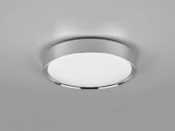 LED Deckenleuchte 2er Set in Silber Chrom IP44 Badlampen, Ø 33cm