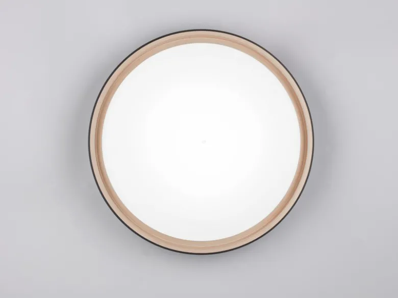 LED Deckenleuchte FELIS mit Fernbedienung & Tageslicht, Schwarz Gold Ø 40cm
