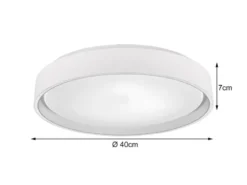LED Deckenleuchte FELIS mit Fernbedienung & Tageslicht, Weiß Ø 40cm