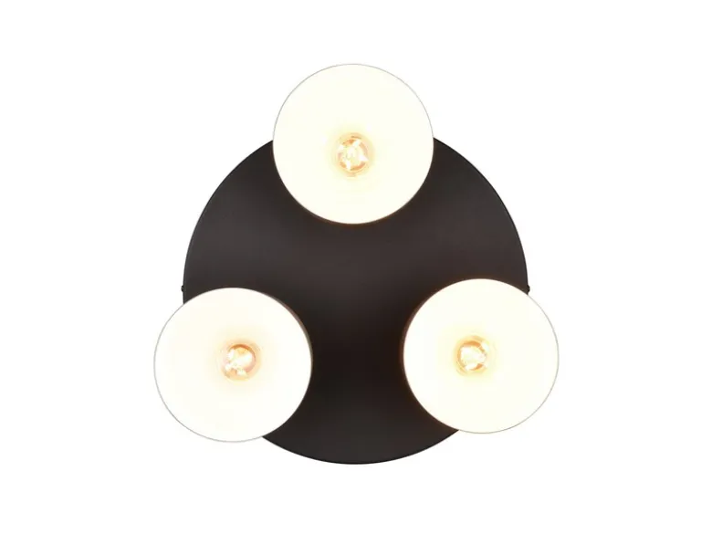 LED Deckenleuchte 3-flammig mit Metall Lampenschirmen bunt, Ø 37cm