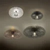 LED Deckenleuchte Gitter Lampenschirm Metall in Kupfer antik Ø 40cm
