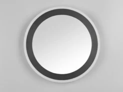LED Deckenleuchte GLACE ultraflach mit Fernbedienung, dimmbar, Schwarz, Ø 38cm