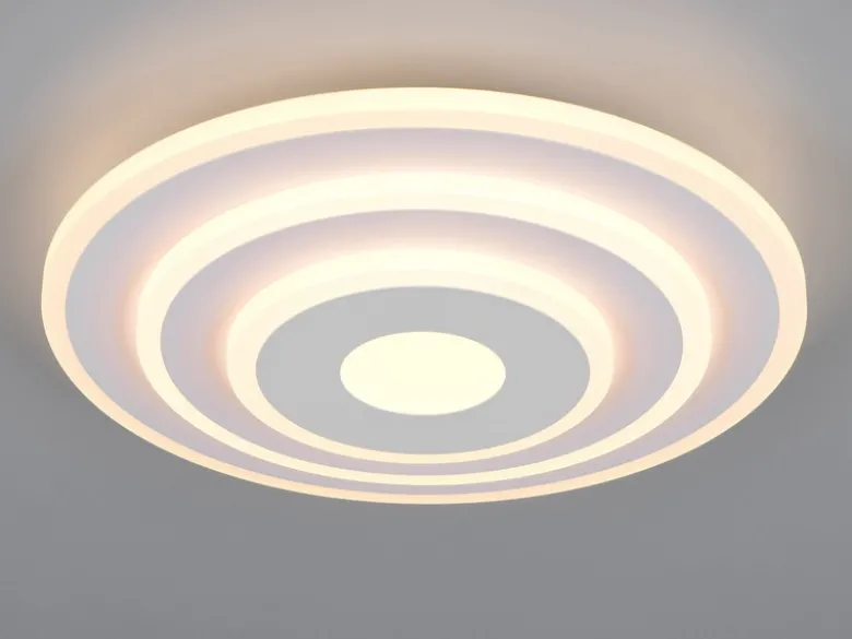 LED Deckenleuchte GOYA ultraflach mit Fernbedienung, klein, dimmbar Weiß, Ø 30cm