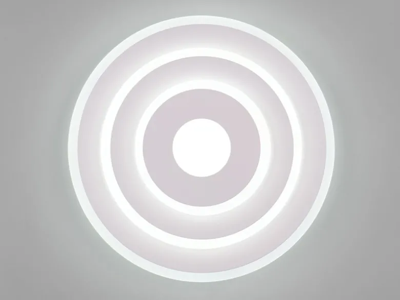 LED Deckenleuchte GOYA ultraflach mit Fernbedienung, klein, dimmbar Weiß, Ø 30cm