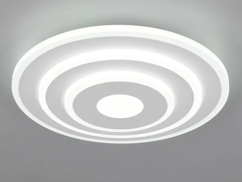 LED Deckenleuchte GOYA ultraflach mit Fernbedienung, klein, dimmbar Weiß, Ø 30cm