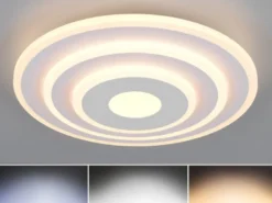 LED Deckenleuchte GOYA ultraflach mit Fernbedienung, klein, dimmbar Weiß, Ø 30cm