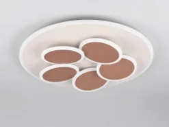LED Deckenleuchte Grau Coffee dimmbar mit Fernbedienung & Tageslicht Ø 49cm