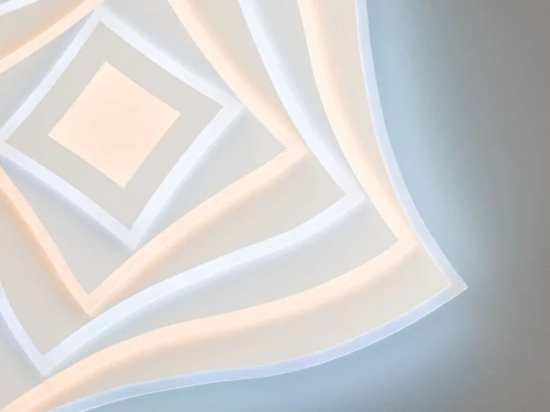 LED Deckenleuchte HERO dimmbar, Tageslicht & RGB, Quadrat 50cm