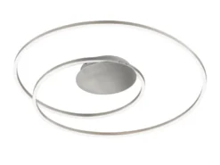 LED Deckenleuchte HOLY Silber, dimmbar & Tageslicht, Ø 68cm