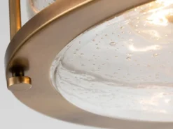 LED Deckenleuchte in Messing für Badezimmer & Wohnraum, Ø30,5cm