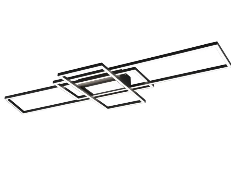 LED Deckenleuchte IRVINE Anthrazit mit Fernbedienung hell & dimmbar Breite 105cm