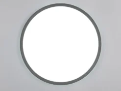 LED Deckenleuchte JOKO ultraflach mit Fernbedienung, dimmbar, Schwarz, Ø 42cm