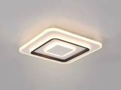 LED Deckenleuchte JORA flach & hell mit Fernbedienung dimmbar, Quadrat 39cm
