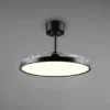 LED Deckenleuchte KASFJORD Schwarz mit ausklappbarem Ventilator, Ø 49 - 106,5cm
