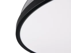 LED Deckenleuchte KASFJORD Schwarz mit ausklappbarem Ventilator, Ø 49 - 106,5cm