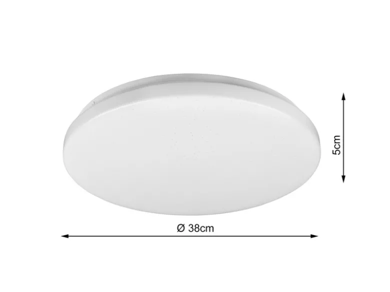 LED Deckenleuchte KIRA mit Fernbedienung, Sternenhimmel & Farbwechsel, Ø 38cm