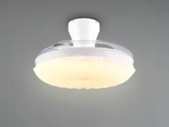 LED Deckenleuchte KIRUNA mit Ventilator und Fernbedienung Ø 49cm - max. 106cm
