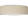 LED Deckenleuchte Leinenstoff / Abdeckung satiniert, Ø 40cm