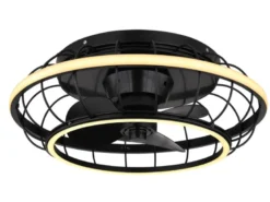LED Deckenleuchte LEONHARD mit Ventilator & Fernbedienung, dimmbar, Ø 50cm