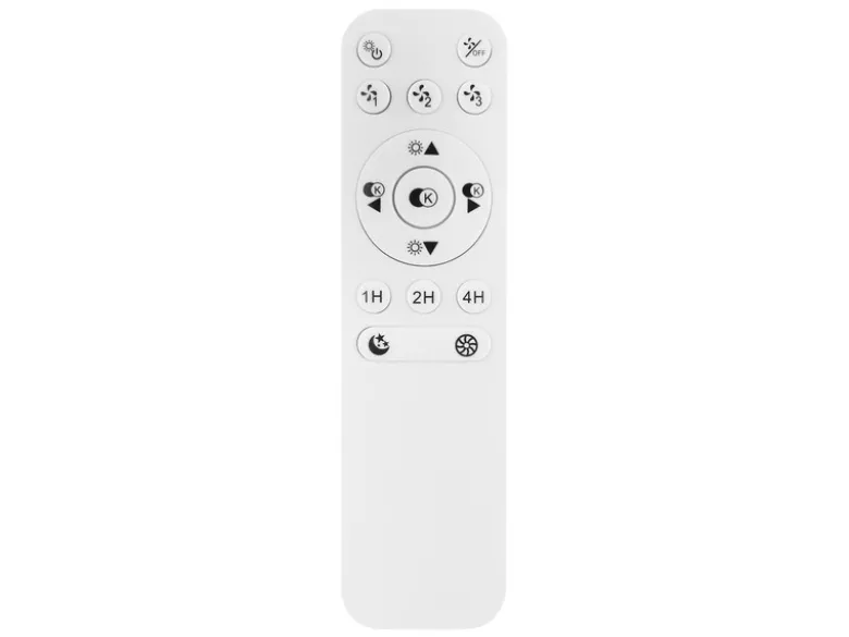 LED Deckenleuchte LEONHARD mit Ventilator & Fernbedienung, dimmbar, Ø 50cm