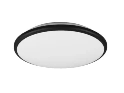 LED Deckenleuchte LIMBUS Schwarz 3 Stufen Dimmer, Warmweiß, Ø 34cm