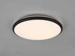 LED Deckenleuchte LIMBUS Schwarz 3 Stufen Dimmer, Warmweiß, Ø 34cm