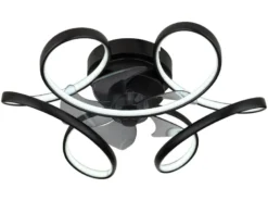 LED Deckenleuchte LORIS mit Ventilator & Fernbedienung, dimmbar, Ø 56cm