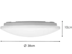 LED Deckenleuchte LUKIDA dimmbar mit Fernbedienung & Sternenhimmel Ø 38cm