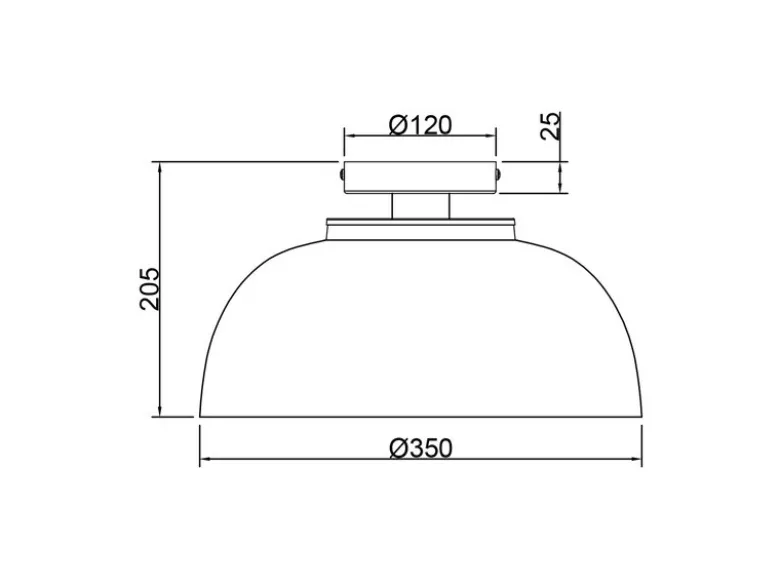 LED Deckenleuchte Metall Schwarz Gold mit Drahtgeflecht, Ø 35cm