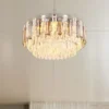 LED Deckenleuchte mit Acryl Kristallen und Rauchglas Stäben, Ø 39cm