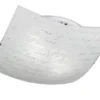 LED Deckenleuchte mit Glasschirm Weiß & Schriftdekor, Quadrat 40cm