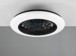 LED Deckenleuchte mit Ventilator, Fernbedienung & Wandhalterung, Ø 50cm