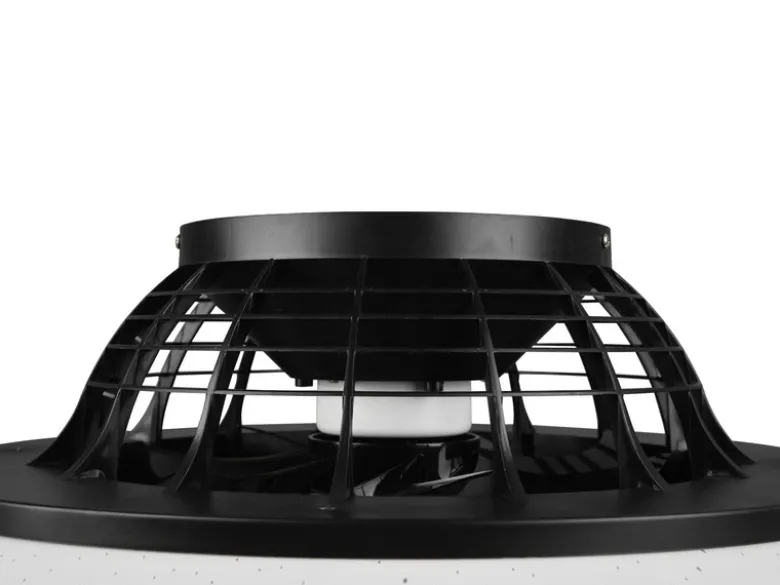 LED Deckenleuchte mit Ventilator, Fernbedienung & Wandhalterung, Ø 50cm