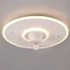 LED Deckenleuchte mit Ventilator NYBRO Fernbedienung Lichtfarbe Wechsel, Ø 50cm