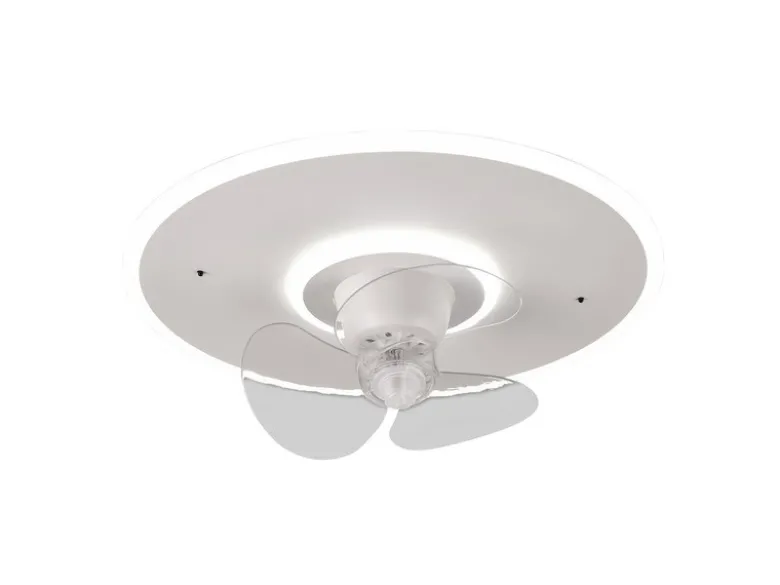 LED Deckenleuchte mit Ventilator NYBRO Fernbedienung Lichtfarbe Wechsel, Ø 50cm