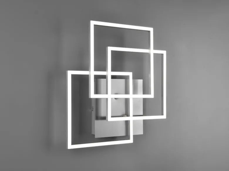LED Deckenleuchte MOBILE Silber dimmbar & Lichtfarbe einstellbar, B: 42cm