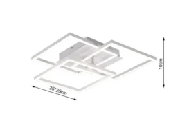 LED Deckenleuchte MOBILE Weiß dimmbar Nachtlicht Lichtfarbe einstellbar, B: 42cm