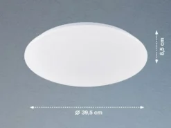 LED Deckenleuchte MONA flach, dimmbar über Lichtschalter, Ø 39,5cm