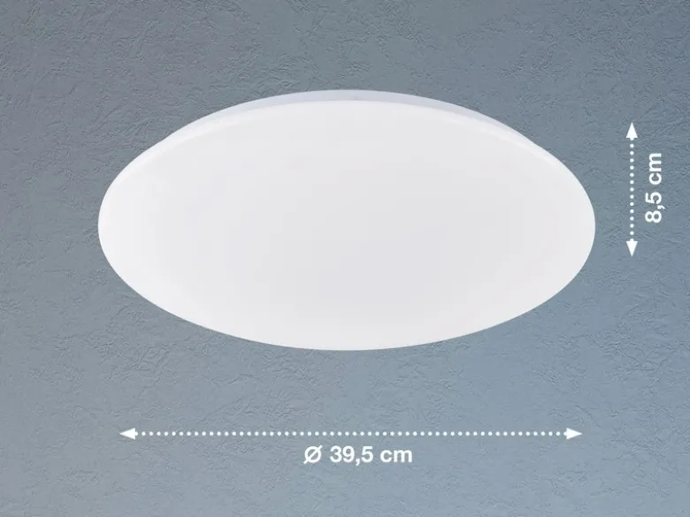 LED Deckenleuchte MONA flach, dimmbar über Lichtschalter, Ø 39,5cm