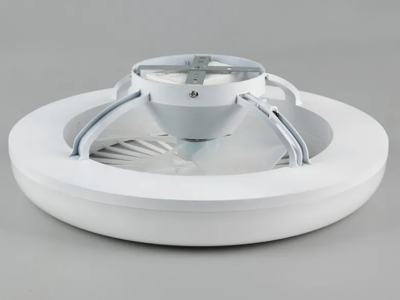 LED Deckenleuchte MORA mit Ventilator & Fernbedienung in Weiß, Ø 45cm