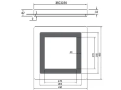 LED Deckenleuchte MORGAN mit Fernbedienung hell & dimmbar, Schwarz Gold 45cm