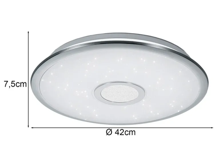 LED Deckenleuchte OSAKA dimmbar mit Fernbedienung & 3 Lichtfarben, Ø 42cm