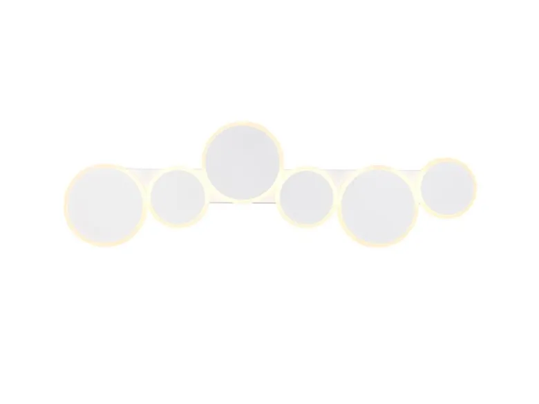 LED Deckenleuchte OVELA Weiß mit Fernbedienung & 3 Lichtfarben, Breite 100cm